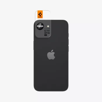 Spigen Optik Pro Glas.tR EZ Fit Camera Protector 2-Pack iPhone 16E/17E Juoda