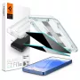 Privatumo grūdintas stiklas Spigen Glas.TR EZFIT HD Privacy, skirtas Samsung Galaxy S24+, 2 vnt.