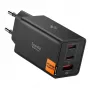 Spigen Essential EE673EU 67W GaN 3-Port USB-C/USB-A Wall Charger Black