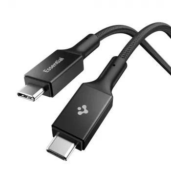 Spigen EB10010CC Essential USB-C į USB-C laidas 100W 1m Juodas