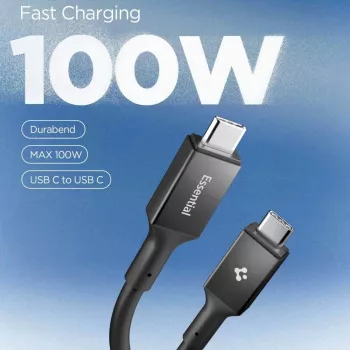 SPIGEN EB10020CC Essential USB-C į USB-C laidas 100W 200cm Juodas