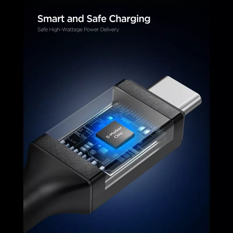 SPIGEN EB10020CC Essential USB-C į USB-C laidas 100W 200cm Juodas