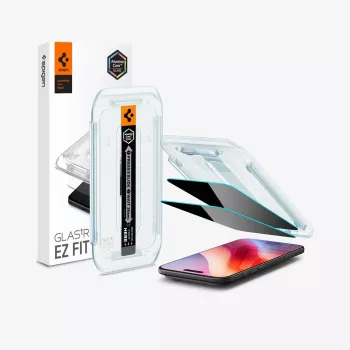 Spigen Glas.tR EZ Fit AC Privacy Screen Protector, iPhone Air (2 vnt. pakuotė)