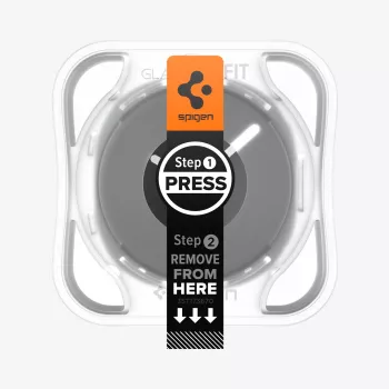 Spigen Glas.TR EZ Fit Grūdinto stiklo ekrano apsauga, skirta Samsung Galaxy Watch 44mm (2 vnt.) - Skaidri