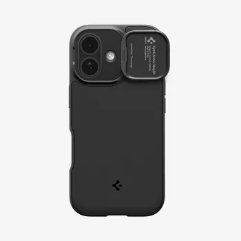 SPIGEN Optik Armor Mag Dėklas iPhone 17 Juodas