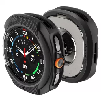 Spigen Liquid Air dėklas Samsung Galaxy Watch 8 Classic (46 mm), matinės juodos spalvos (ACS09841)