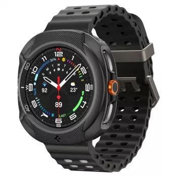 Spigen Liquid Air dėklas Samsung Galaxy Watch 8 Classic (46 mm), matinės juodos spalvos (ACS09841)