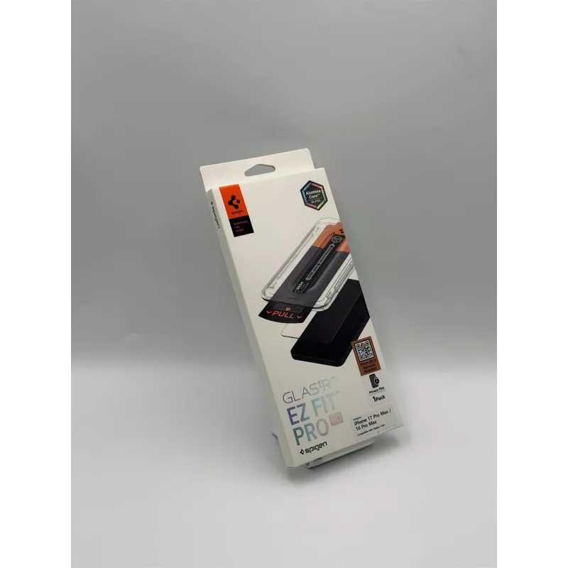 Spigen Glas.tR EZ Fit Pro AC Privacy Screen Protector, skirta iPhone 16 Pro Max / 17 Pro Max