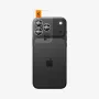 Spigen Optik Pro Glas.tR EZ Fit Camera Protector 2-Pack, iPhone 14 Pro / Max, 15 Pro / Max, 16 Pro / Max, 17 Pro / Max - sidabrinis