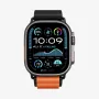 Spigen WBF1 Dirželis, skirtas Apple Watch 8 / 9 / 10 / 11 / SE / Ultra (44 / 45 / 46 / 49 mm) Juoda/Oranžinė