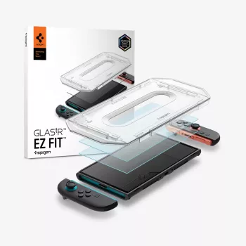 Spigen Glas.tR EZ Fit 2-Pack Tempered Glass Screen Protector for Nintendo Switch 2 Clear