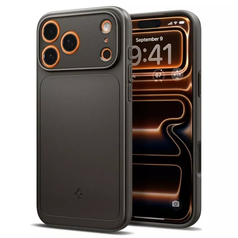 Spigen Thin Fit Mag MagSafe Dėklas, skirtas iPhone 17 Pro Max (Gunmetal)