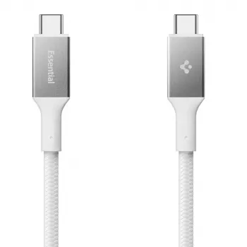 SPIGEN EB10015CC Essential USB-C to USB-C laidas 100W 150cm Baltas