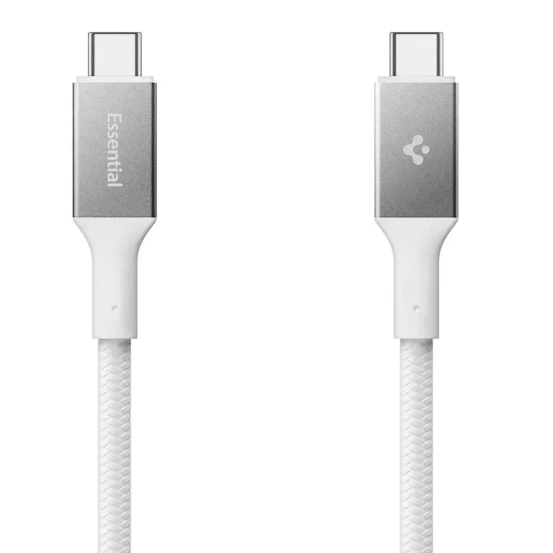 SPIGEN EB10015CC Essential USB-C to USB-C laidas 100W 150cm Baltas