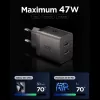 SPIGEN EE472EU-GAN Essential 2-Port Network Charger 47W Gunmetal