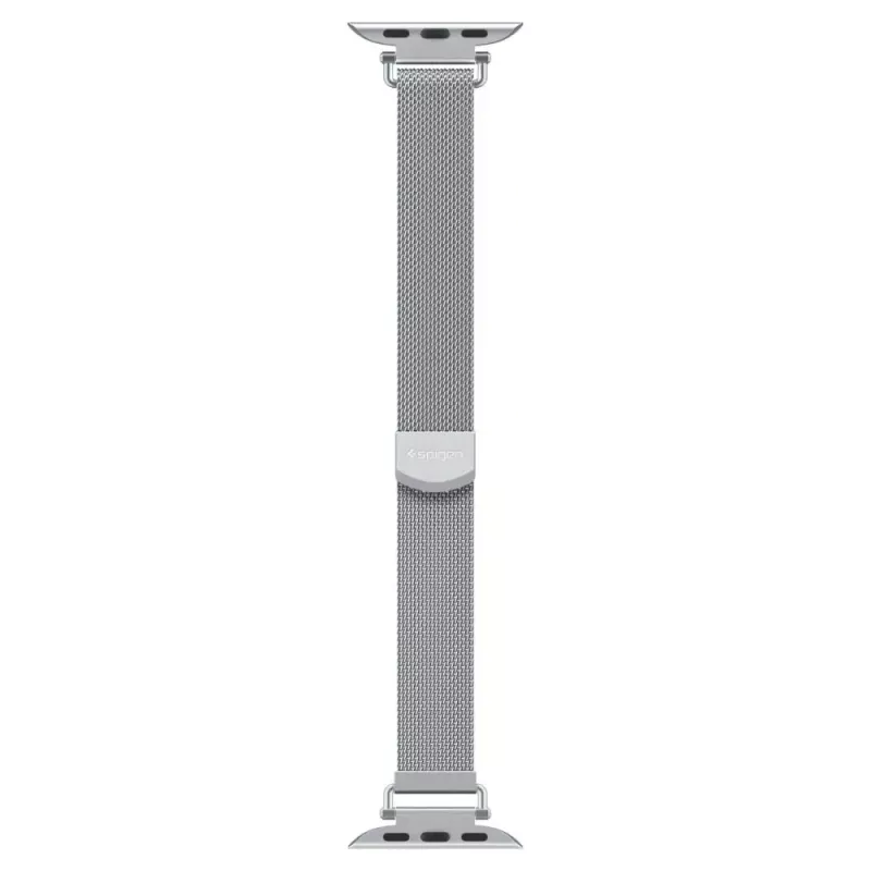 Spigen WBM4 nerūdijančio plieno apyrankė, skirta Apple Watch 8/9/10/11/SE (40/41/42 mm), sidabrinė