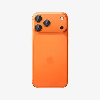 Spigen Optik Pro XL GLAS.TR EZ FIT fotoaparato apsauga, skirta Apple iPhone 17 Pro Max, oranžinė