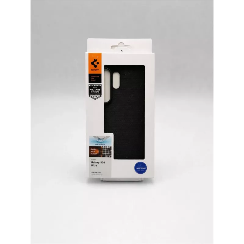 Spigen Liquid Air Dėklas, Samsung Galaxy S26 Ultra, Juodas