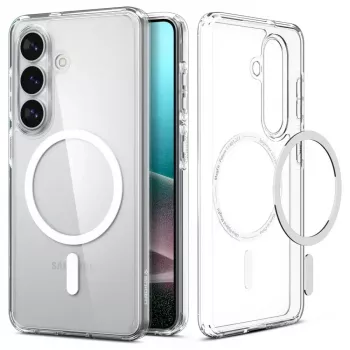 Spigen Ultra Hybrid Mag Magsafe Galaxy S26 Skaidrus/Baltas
