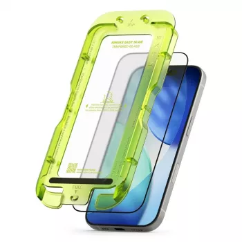 Ringke Easy Slide Grūdinto stiklo ekrano apsauga 2 vnt., skirta Apple iPhone 17 – juoda
