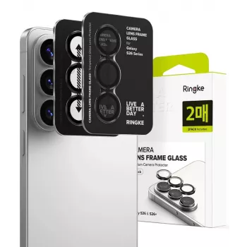 Ringke Camera Frame Protector 2-Pack, Samsung Galaxy S26 / S26+ Plus, juodas