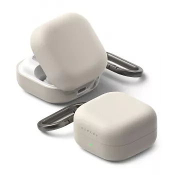 Ringke Silikoninis Dėklas, skirtas Samsung Galaxy Buds 4 / 4 Pro - Stone
