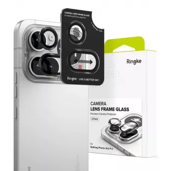Ringke fotoaparato rėmelio apsauga, 2 vnt., skirta Nothing Phone (4a) Pro, juoda