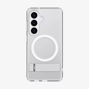 Spigen Ultra Hybrid S Mag Dėklas Samsung Galaxy S26 - Skaidriai Baltas
