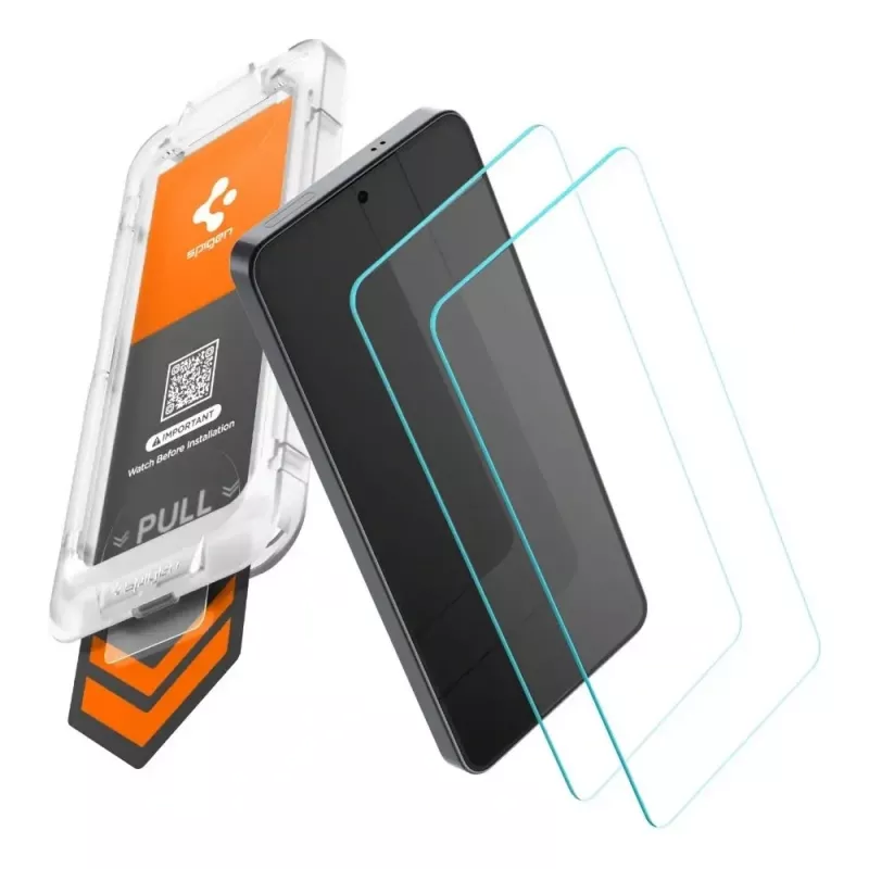 Spigen Glas.tR EZ Fit Pro AC HD 2-Pack Tempered Glass Screen Protector for Samsung Galaxy S26+ Plus Clear