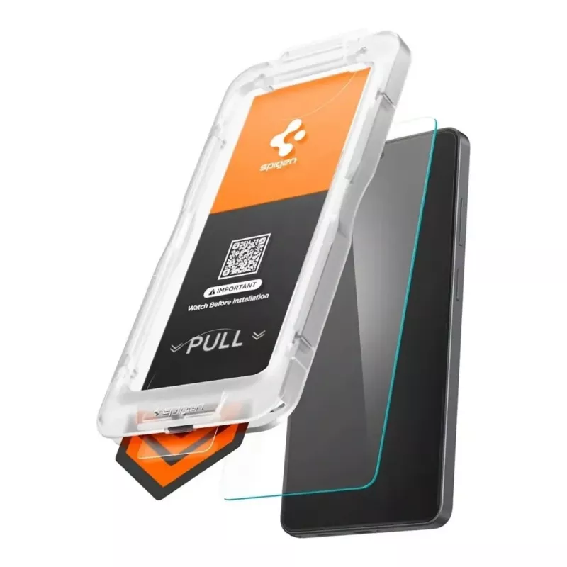 Spigen Glas.tR EZ Fit Pro AC HD grūdinto stiklo ekrano apsauga, skirta Samsung Galaxy S26+ Plus, skaidri