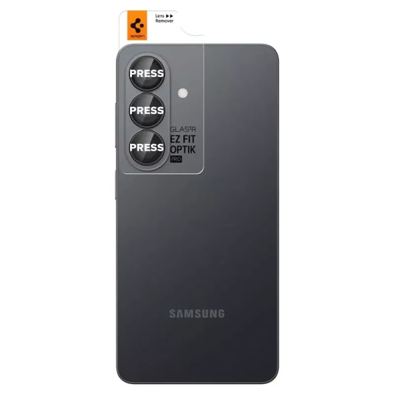 Spigen Optik Pro HD Glas.tR EZ Fit Camera Protector 2-Pack for Samsung Galaxy S26+ - Black