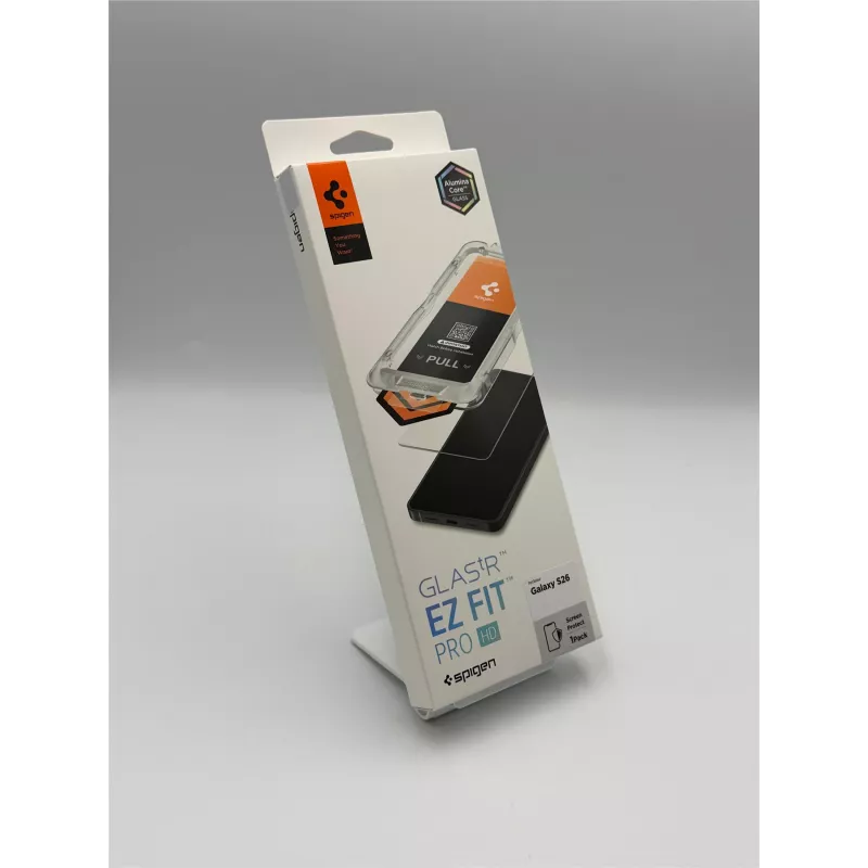 Spigen Glas.TR EZ Fit Pro AC HD grūdinto stiklo ekrano apsauga, skirta Samsung Galaxy S26, permatoma