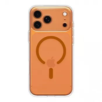 Spigen Ultra Hybrid Mag MagSafe iPhone 17 Pro Max Clear/Orange