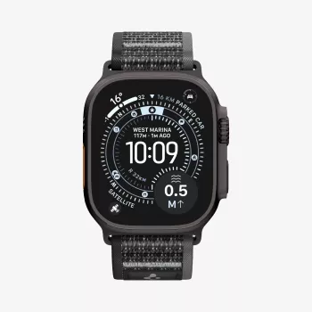 SPIGEN ATHLEX AIR 2 APPLE WATCH 8 / 9 / 10 / 11 / SE / ULTRA (44 / 45 / 46 / 49 MM) AKTYVI JUODA / PILKA