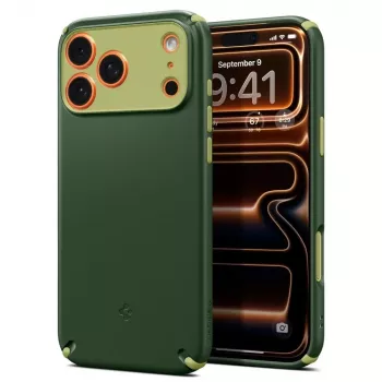 SPIGEN Nano Pop Hybrid Mag MagSafe Dėklas, skirta Apple iPhone 17 Pro, Avocado Green