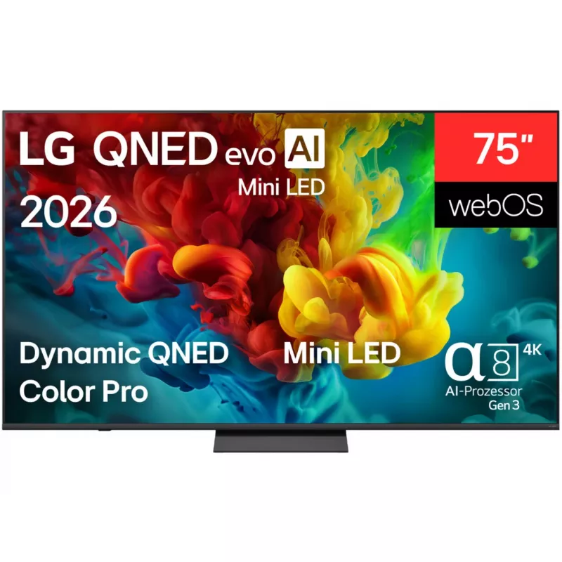 LG 75QNED83B6A 75 colių QNED MiniLED 4K išmanusis televizorius (2026)