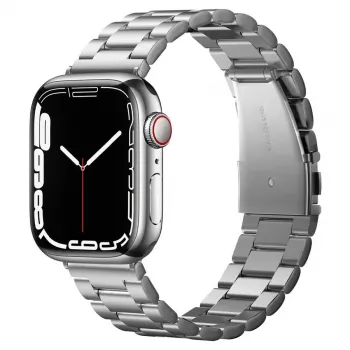 Spigen Modern Fit Link Bracelet, skirta Apple Watch 42/44/45/49mm - sidabrinė