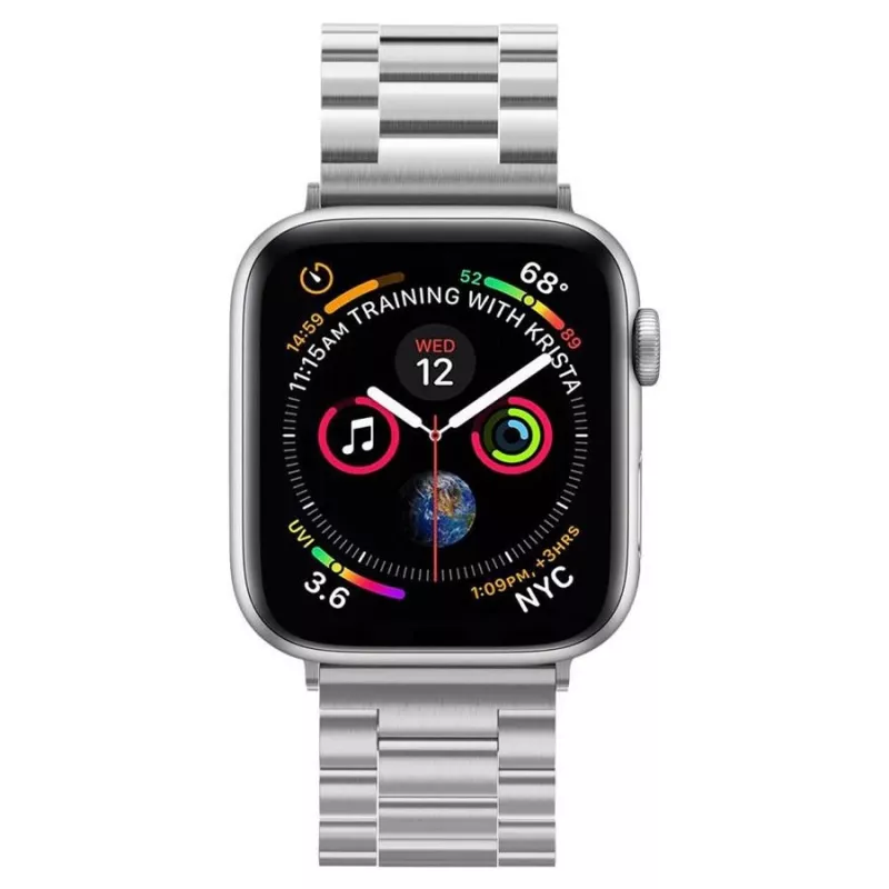 Spigen Modern Fit Link Bracelet, skirta Apple Watch 42/44/45/49mm - sidabrinė