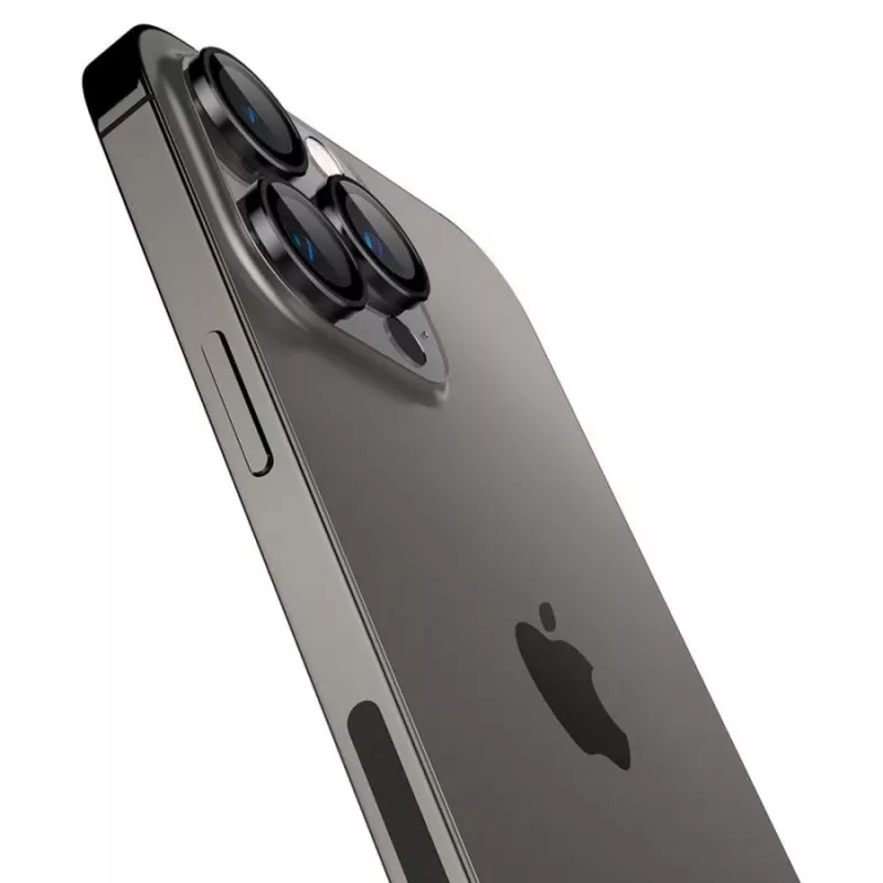 Spigen Optik.TR EZ Fit Camera Protector 2-Pack, skirtas iPhone 14 Pro / 14 Pro Max - Juoda