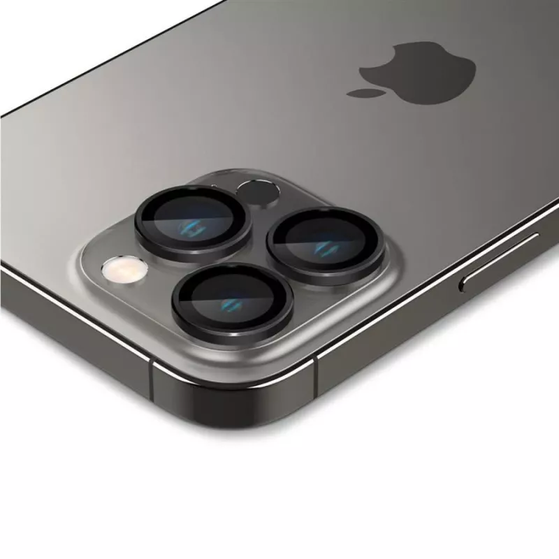 Spigen Optik.TR EZ Fit Camera Protector 2-Pack, skirtas iPhone 14 Pro / 14 Pro Max - Juoda