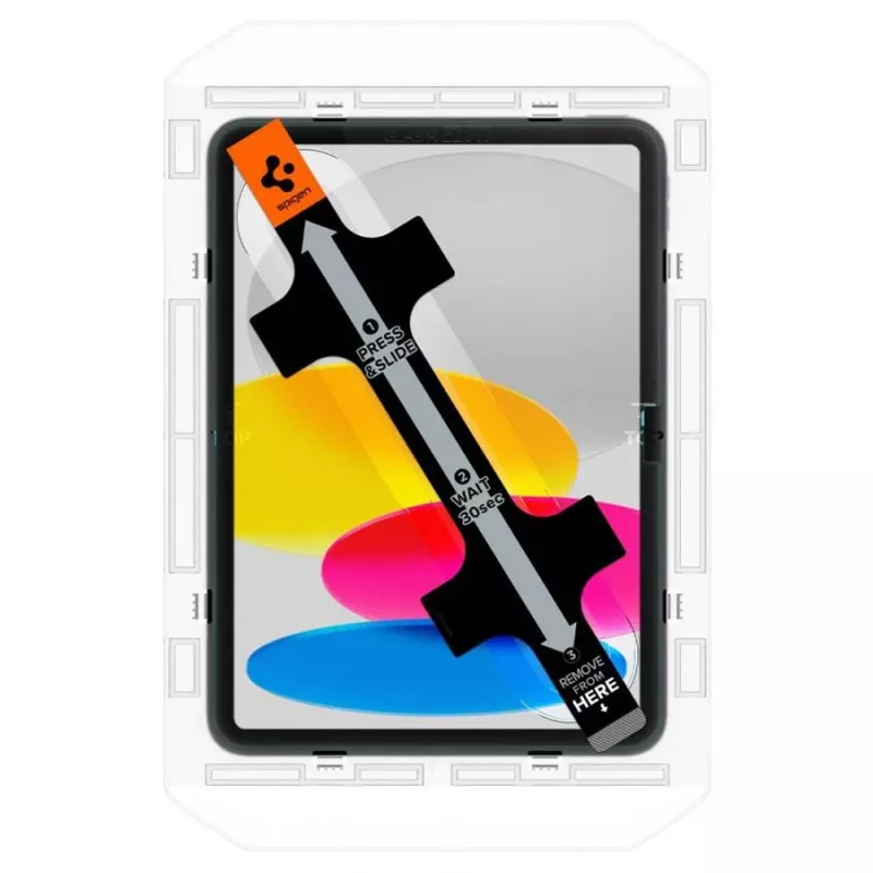 Spigen Glas.tR EZ Fit Apsauginis Stiklas, skirta Apple iPad 10.9 colių (10-osios kartos, 2022 m.)