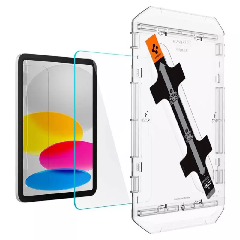 Spigen Glas.tR EZ Fit Apsauginis Stiklas, skirta Apple iPad 10.9 colių (10-osios kartos, 2022 m.)