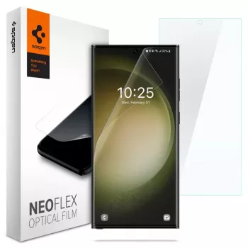 Spigen Neo Flex Ekrano apsauga, skirta Samsung Galaxy S23 Ultra (Skaidri) – 2 vnt. pakuotė