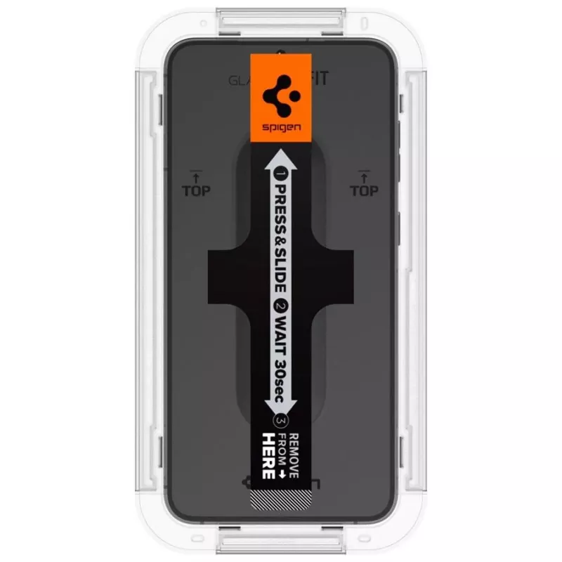 Spigen Glas.tR EZ Fit Grūdinto stiklo ekrano apsauga, skirta Samsung Galaxy S23 (2 vnt.) Skaidri