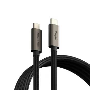 RINGKE USB 3.2 Gen 2x2 Type-C laidas PD 240W 200cm juodas