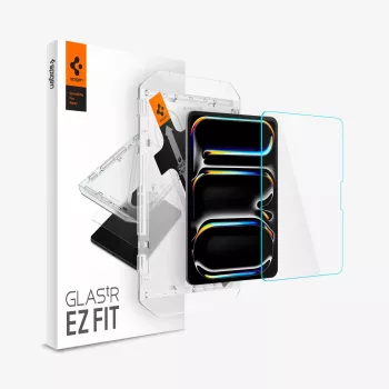Spigen iPad Pro 11in 2024 Glas.tR EZ Fit Grūdinto Stiklo Ekrano Apsauga