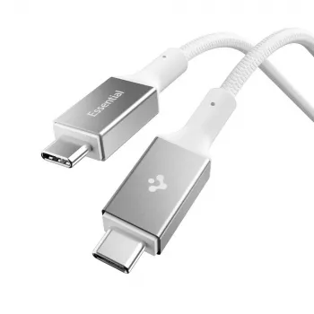 Spigen Essential USB-C į USB-C laidas 100W 1m Baltas