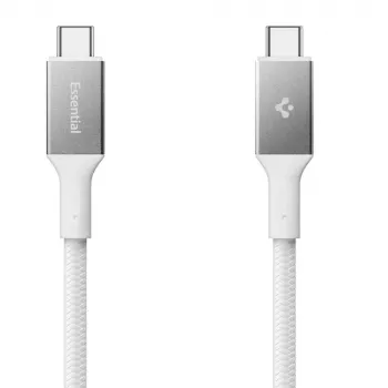 Spigen Essential USB-C į USB-C laidas 100W 1m Baltas