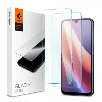 SPIGEN GLAS.tR SLIM 2-Pack Apsauginis Stiklas Samsung Galaxy A16 4G/5G, A26 5G, A17 4G/5G - Skaidrus