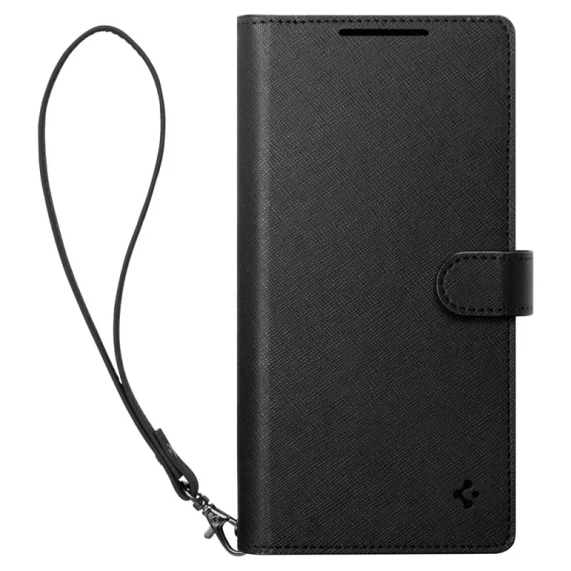 SPIGEN Wallet S Dėklas Samsung Galaxy S25+ Plus Juodas
